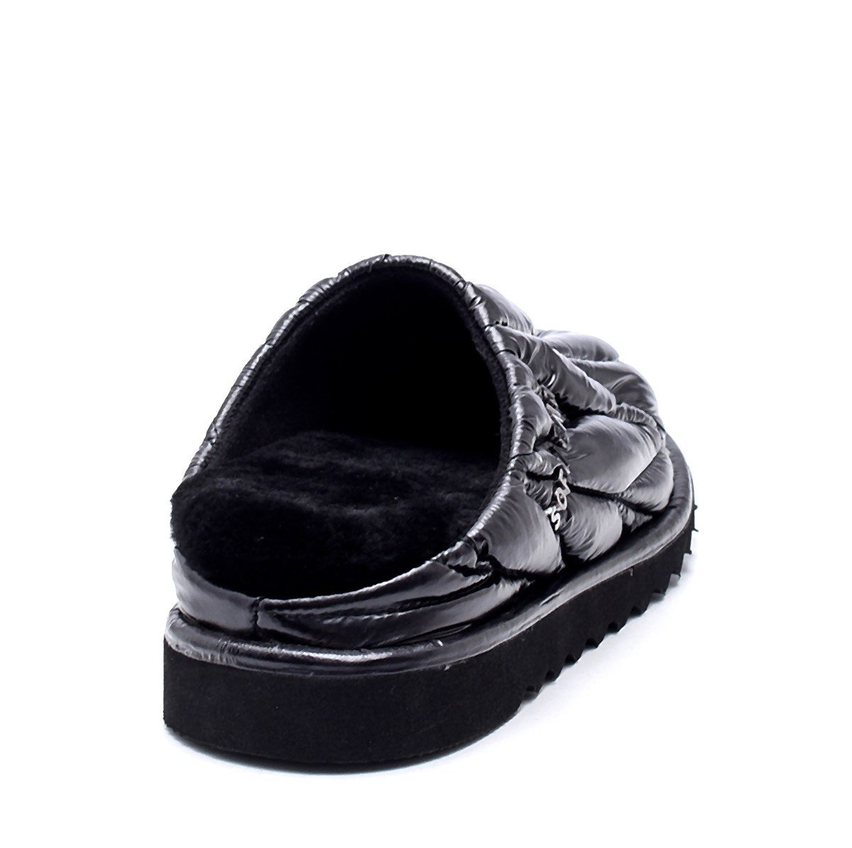 Alın P Siyah Kumaş  Kadın Düz Terlik