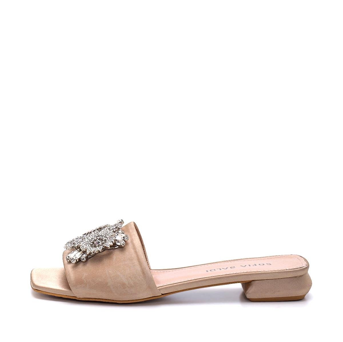 Amarı Bej   Kadın Topuklu Terlik