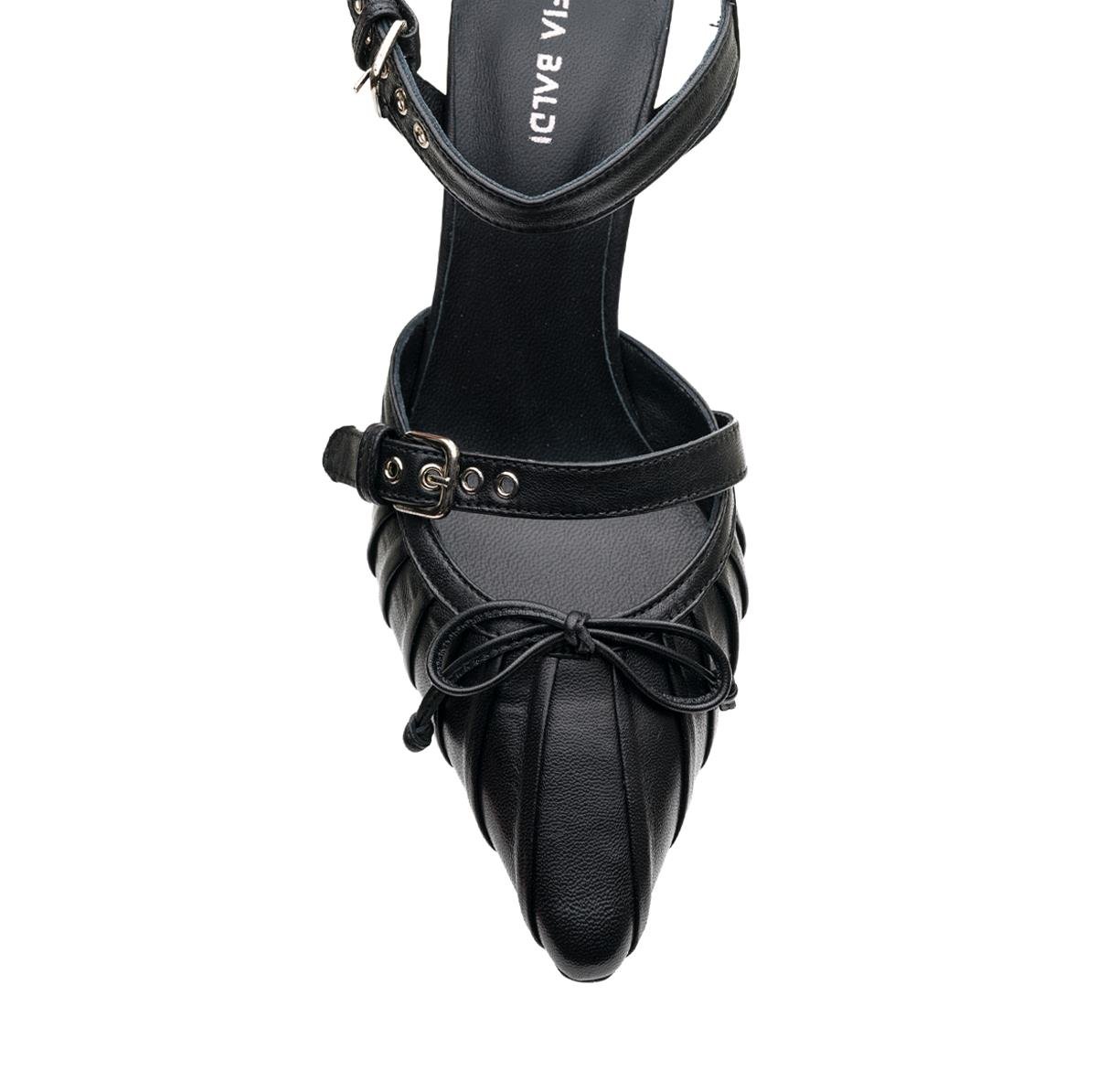 ANVER SİYAH HAKİKİ DERİ Kadın Stiletto & AbiyeANVER SİYAH HAKİKİ DERİ Kadın Stiletto & Abiye