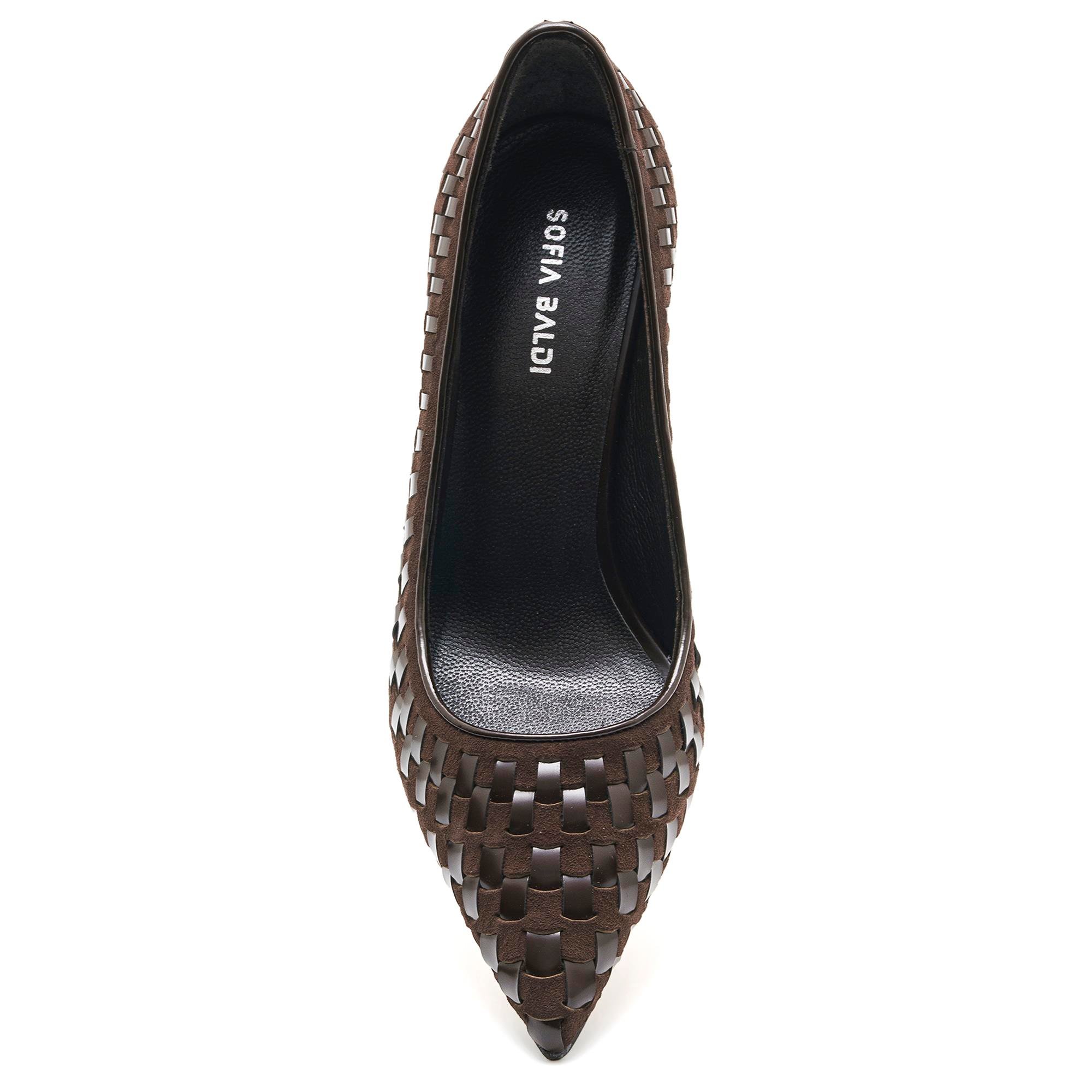 BEWIL KAHVE HAKİKİ DERİ Kadın Stiletto & AbiyeBEWIL KAHVE HAKİKİ DERİ Kadın Stiletto & Abiye