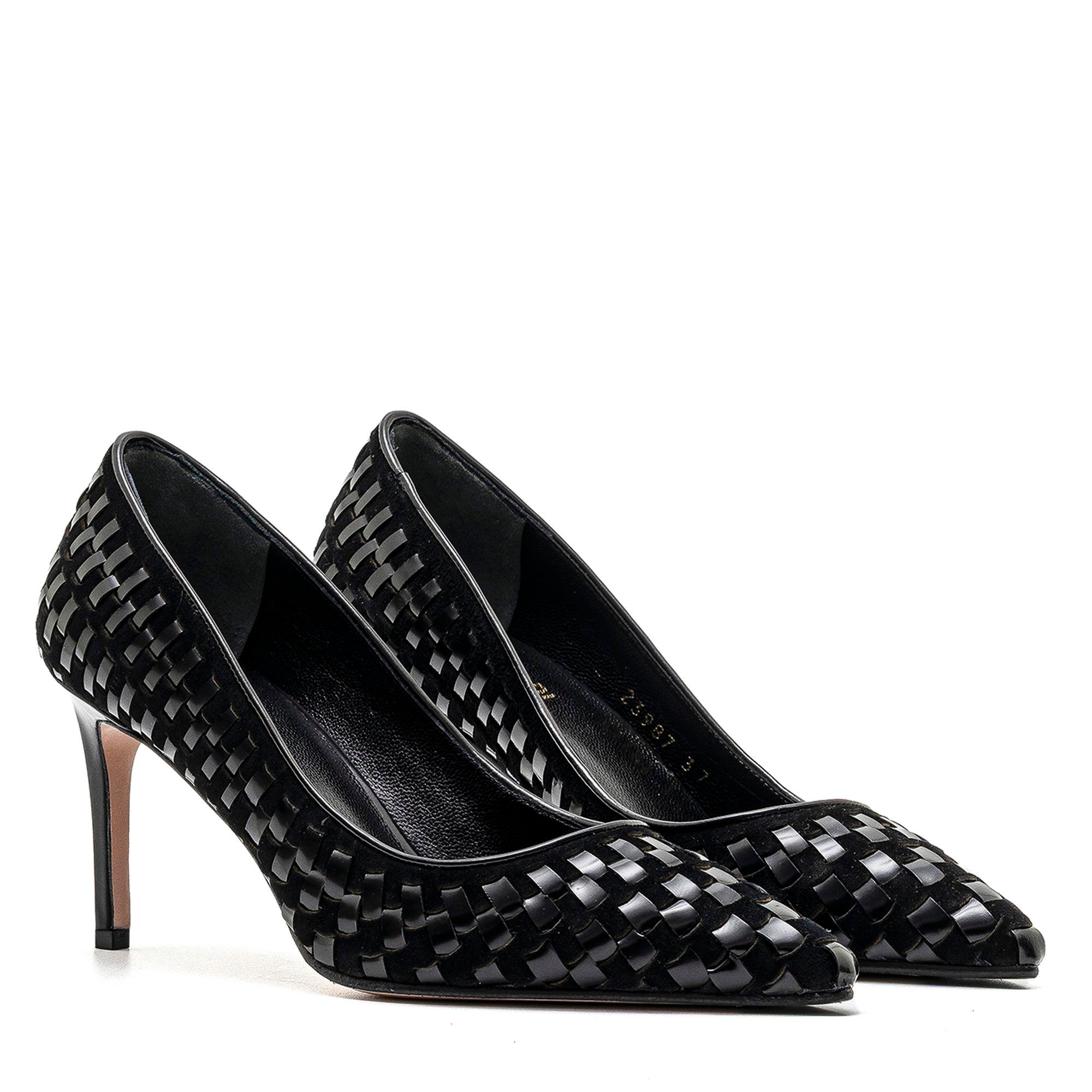 BEWIL SİYAH HAKİKİ DERİ Kadın Stiletto & AbiyeBEWIL SİYAH HAKİKİ DERİ Kadın Stiletto & Abiye