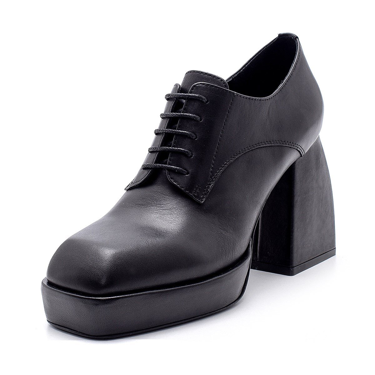 Corinne Siyah Deri  Kadın Platform