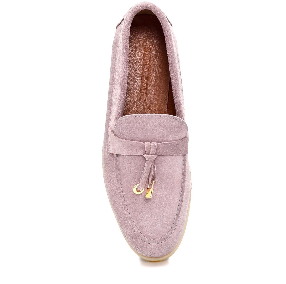 Daphne2 Lila Süet  Kadın Loafer