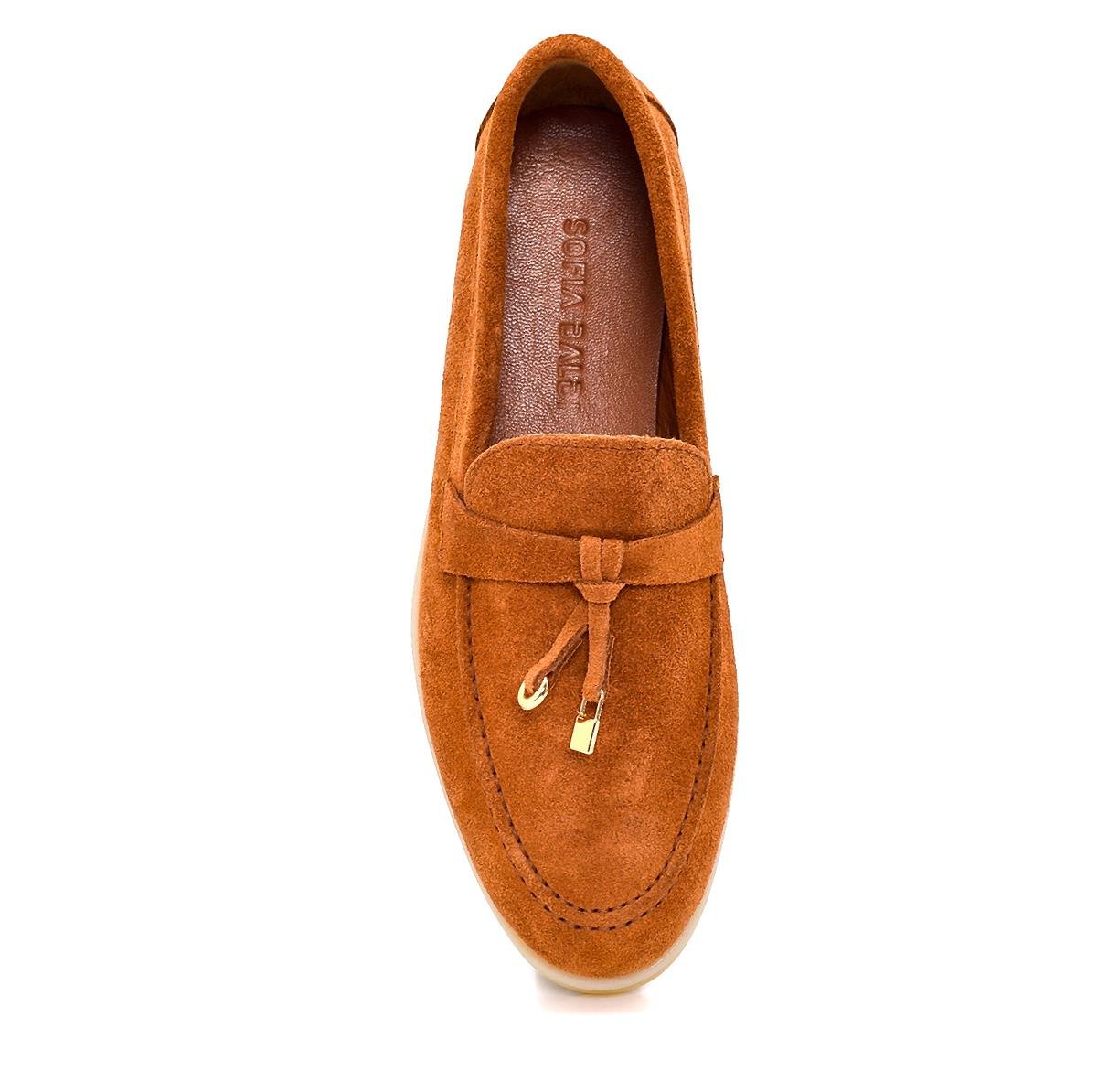 Daphne2 Taba Süet  Kadın Loafer