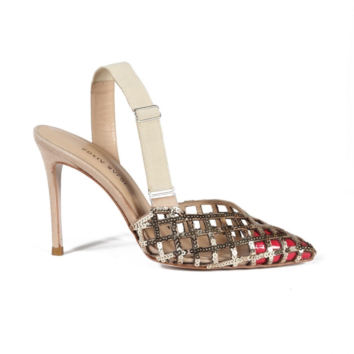 EMİLİA BAKIR/FUSYA RUGAN PULLU KADIN Stiletto & Abiye