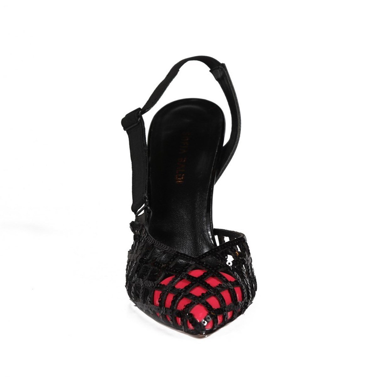 EMİLİA SİYAH RUGAN PULLU KADIN Stiletto & Abiye