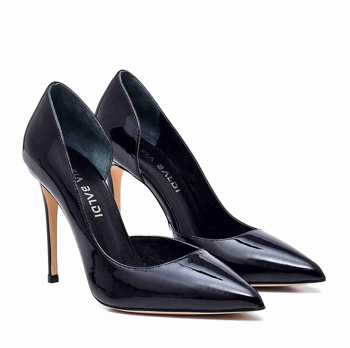 Fenes Siyah Rugan  Kadın Stiletto & Abiye