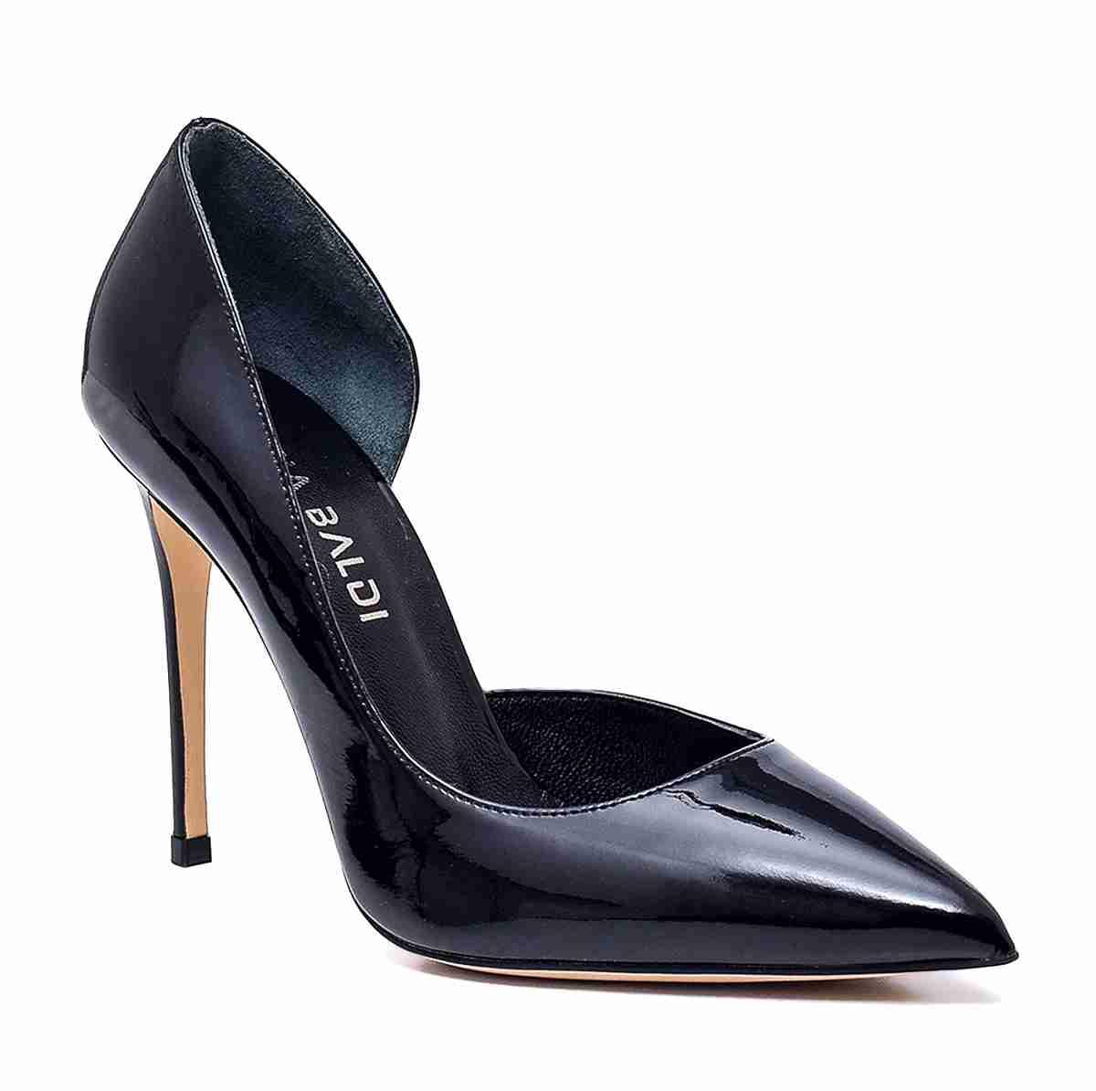 Fenes Siyah Rugan  Kadın Stiletto & Abiye