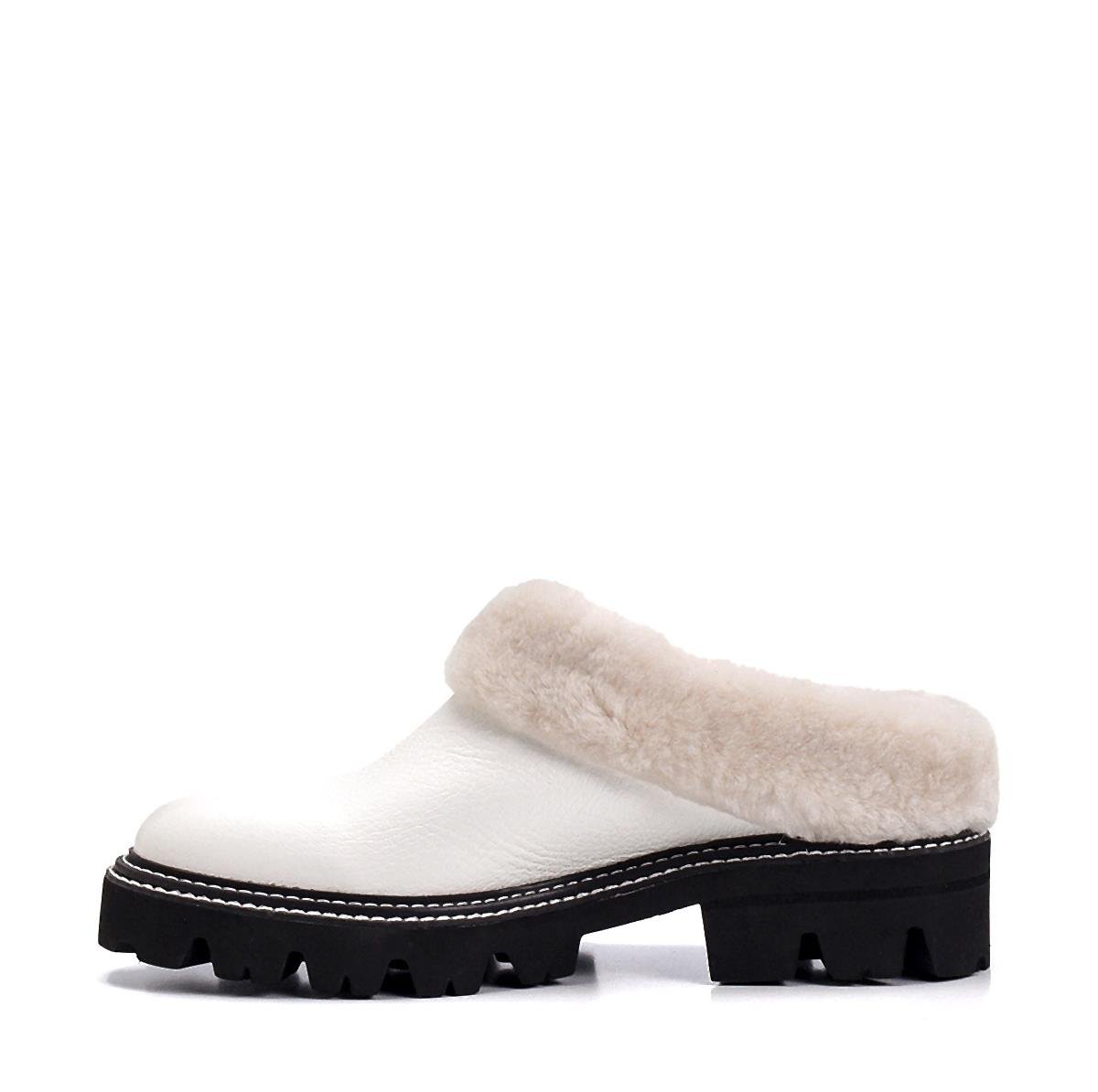 Fhal Beyaz Kroko  Kadın Günlük Ayakkabı