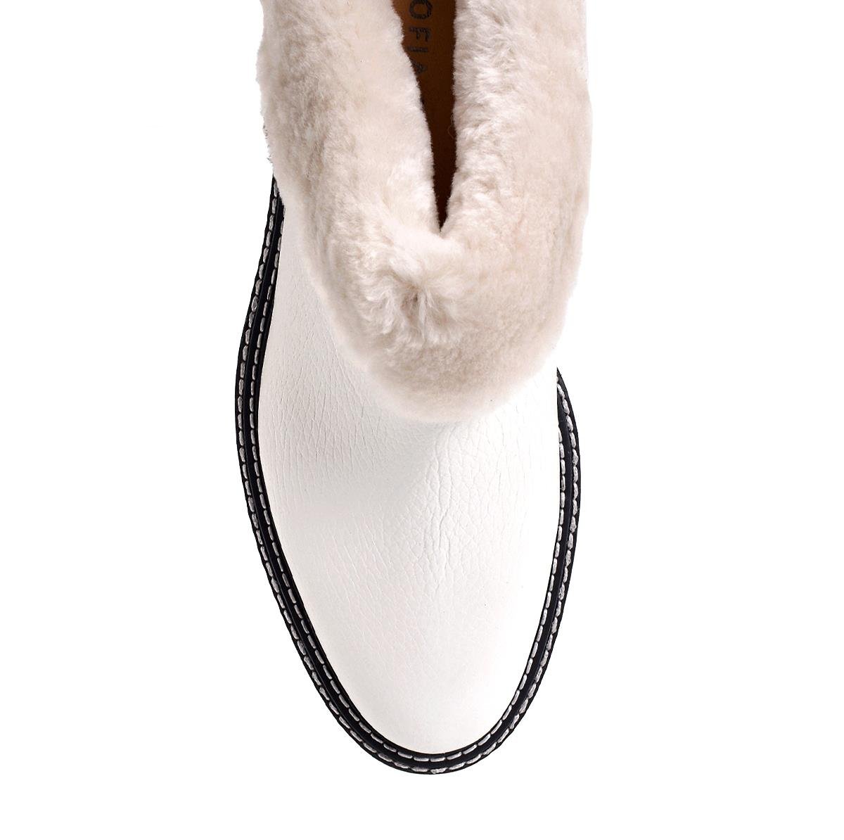 Fhal Beyaz Kroko  Kadın Günlük Ayakkabı