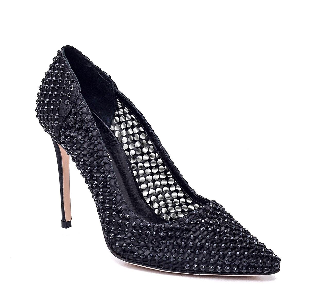 FLAKE SİYAH TEKSTİL Kadın Stiletto & AbiyeFLAKE SİYAH TEKSTİL Kadın Stiletto & Abiye