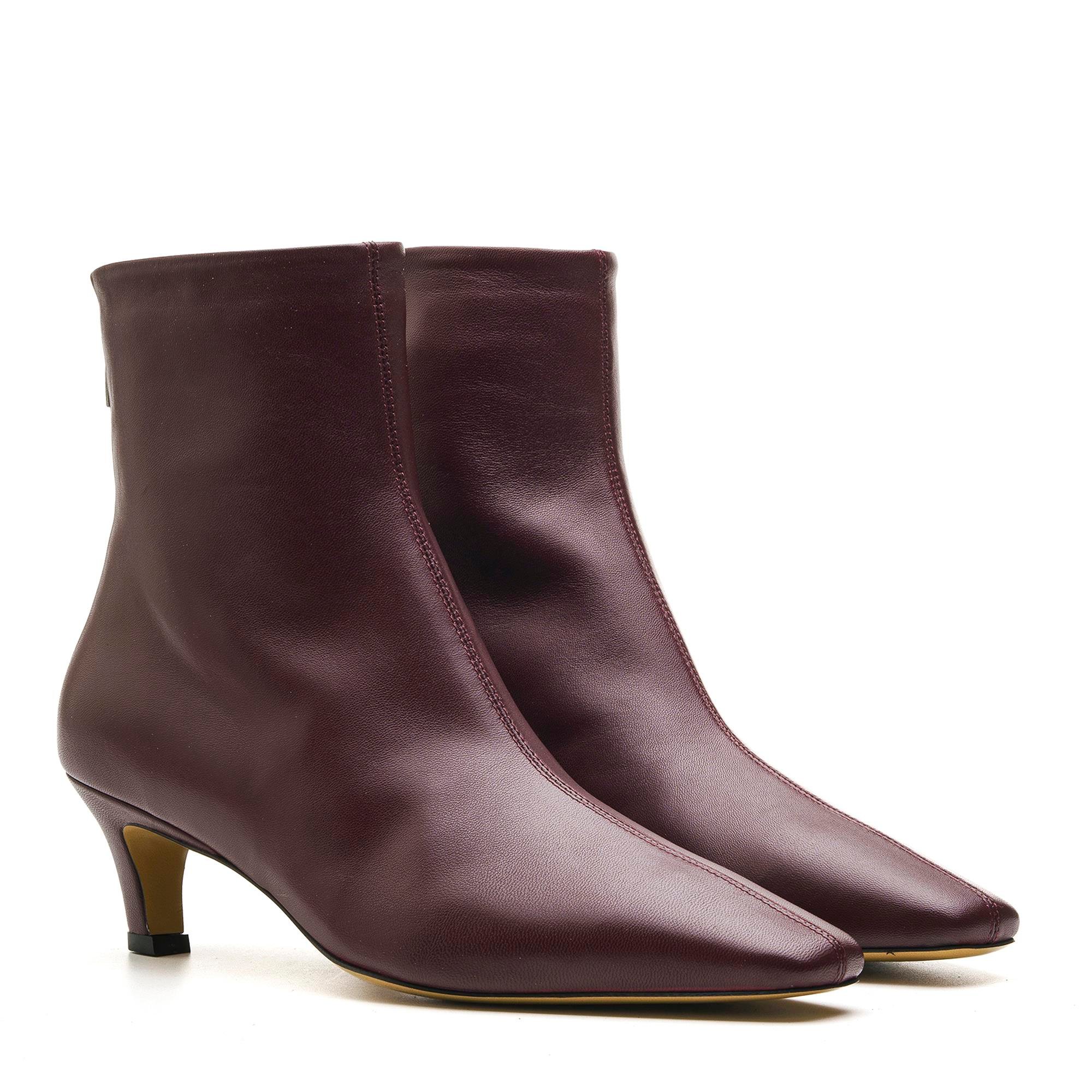 FRACY BORDO HAKİKİ DERİ Kadın TOPUKLU BOTFRACY BORDO HAKİKİ DERİ Kadın TOPUKLU BOT