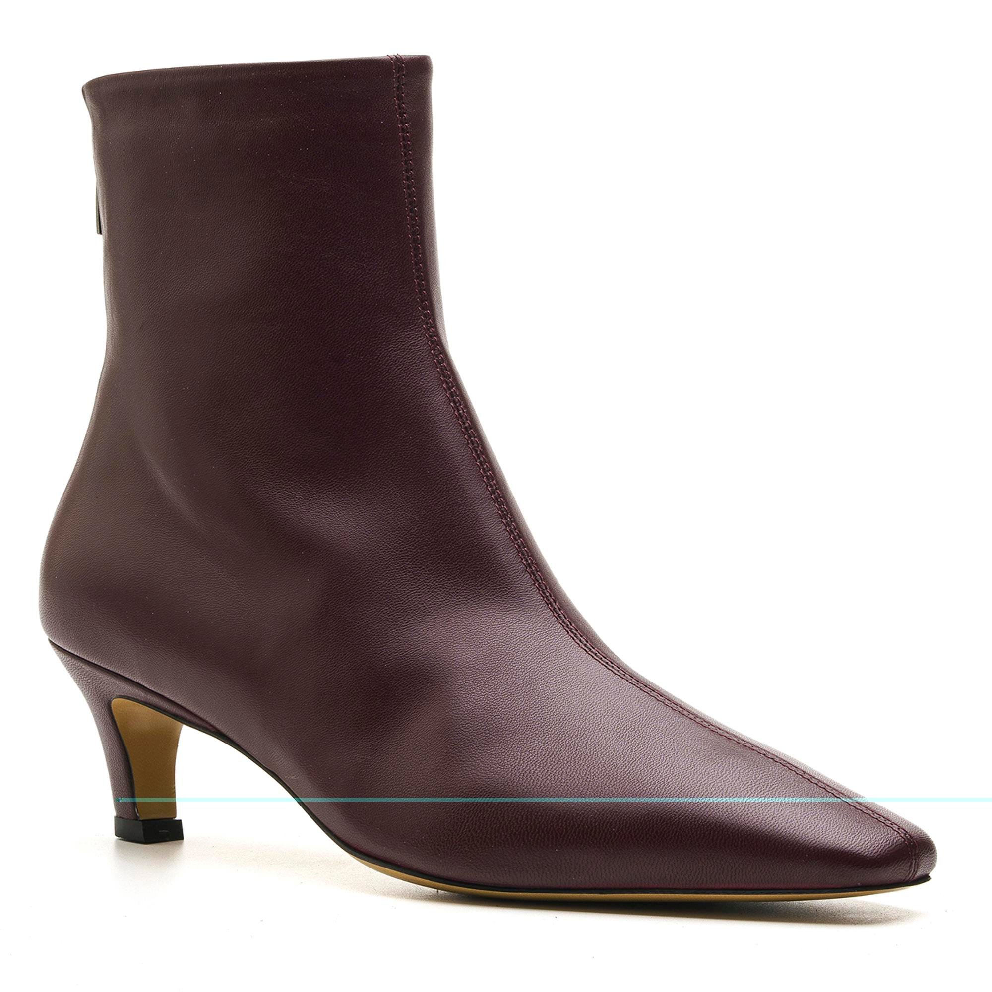 FRACY BORDO HAKİKİ DERİ Kadın TOPUKLU BOTFRACY BORDO HAKİKİ DERİ Kadın TOPUKLU BOT