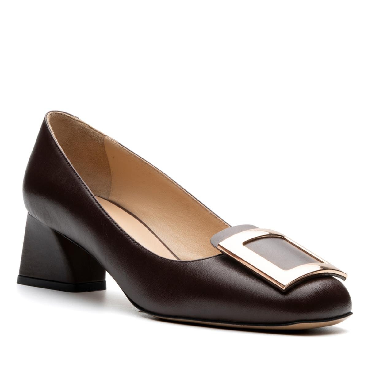 GESA KAHVE HAKİKİ DERİ Kadın KALIN TOPUKGESA KAHVE HAKİKİ DERİ Kadın KALIN TOPUK