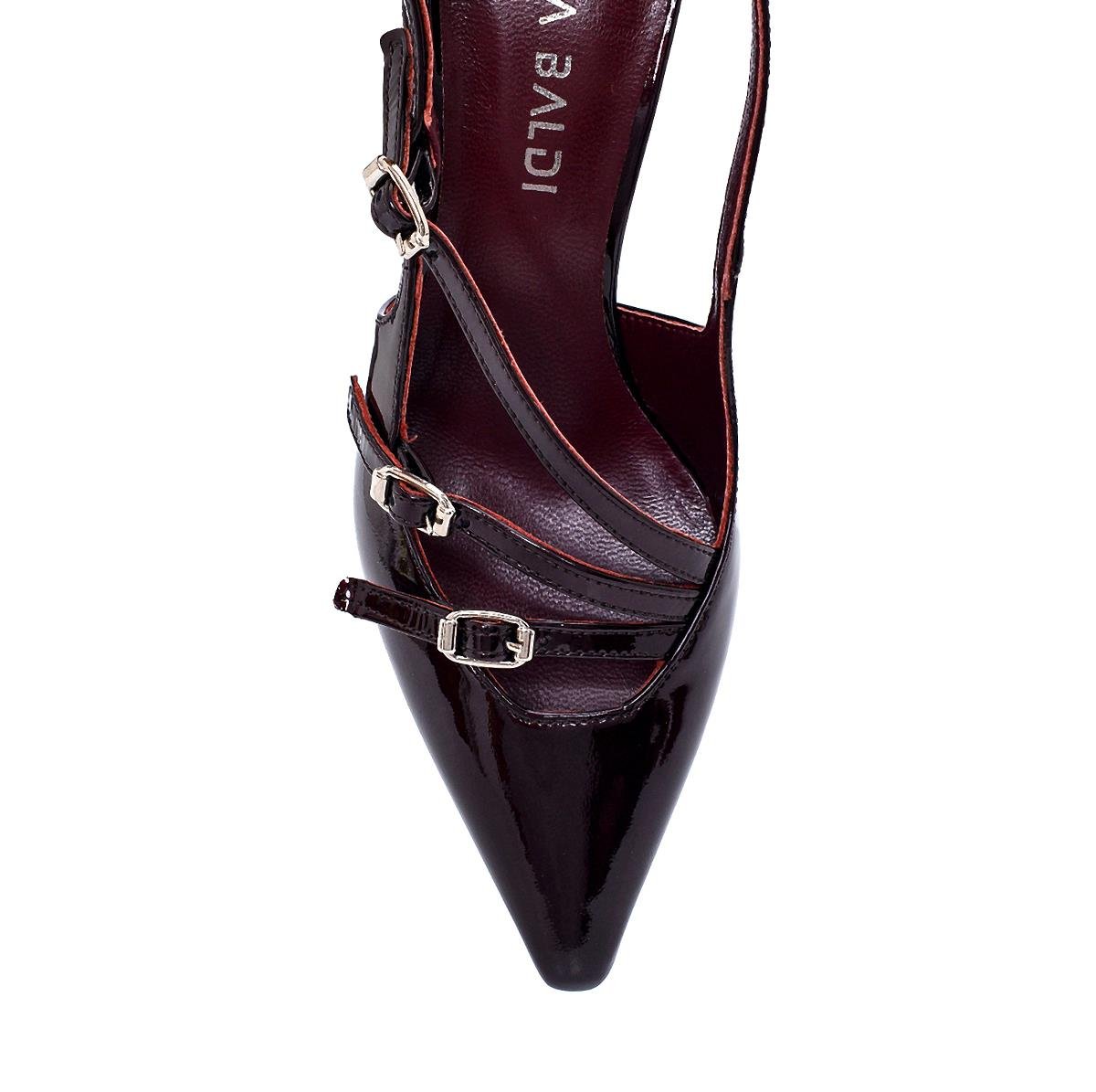 Ghens Bordo Rugan  Kadın Stiletto & Abiye