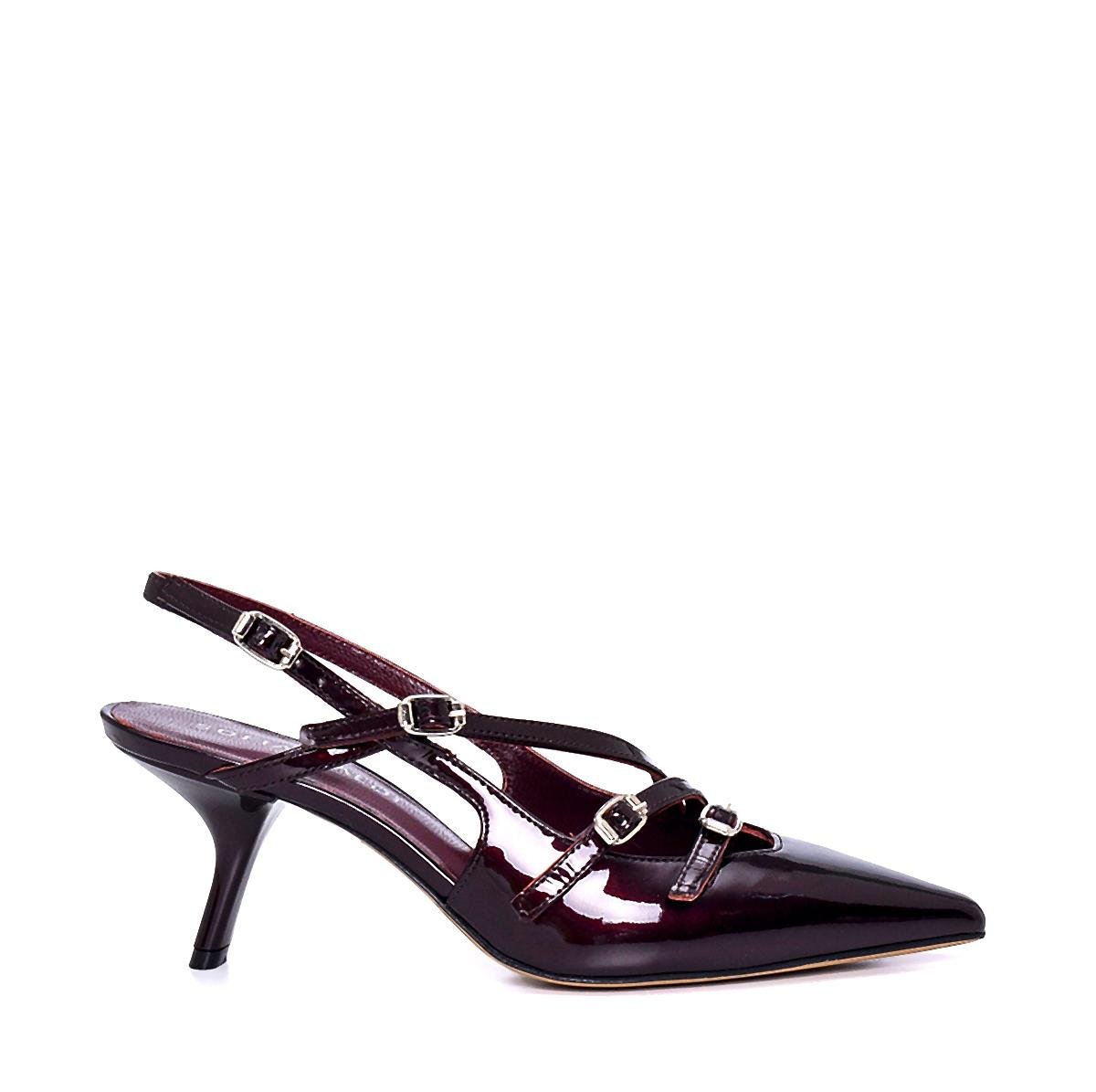 Ghens Bordo Rugan  Kadın Stiletto & Abiye