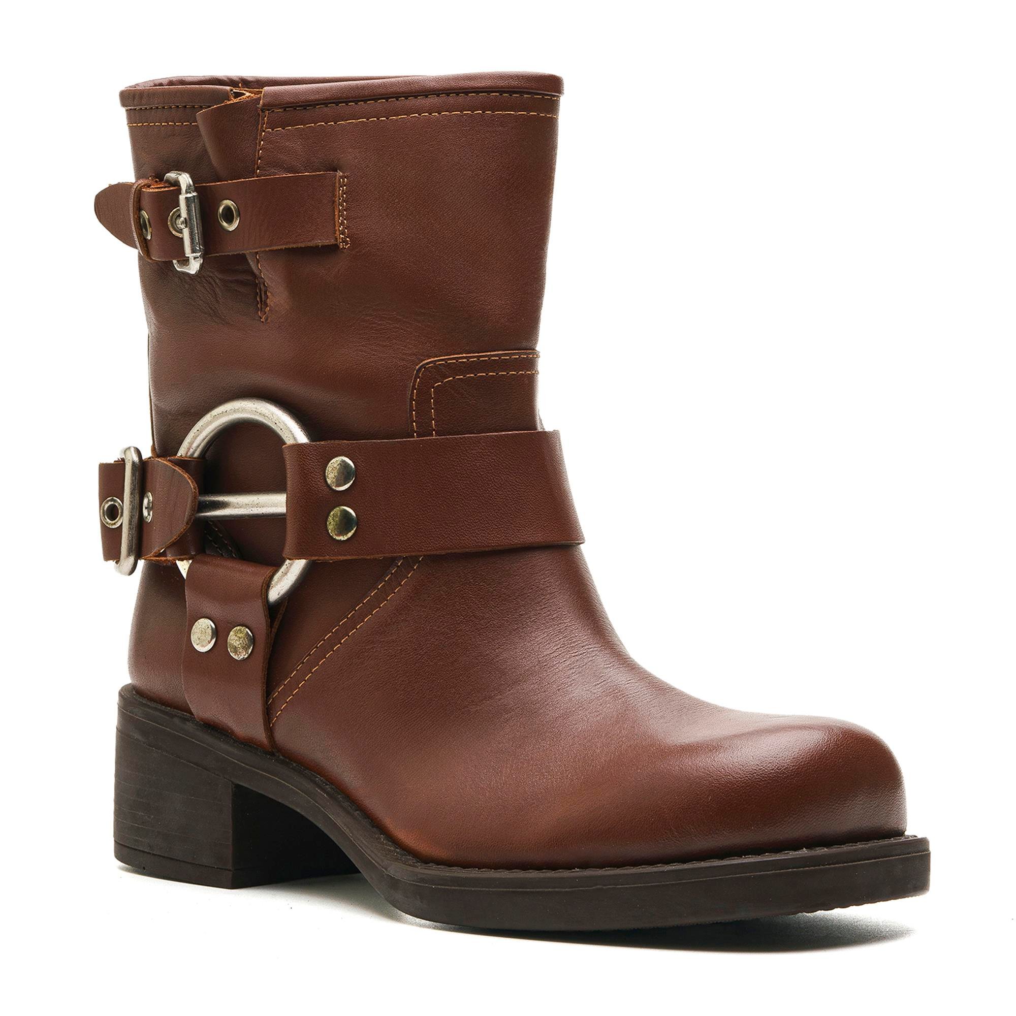 HASSY KAHVE HAKİKİ DERİ Kadın TOPUKLU BOTHASSY KAHVE HAKİKİ DERİ Kadın TOPUKLU BOT