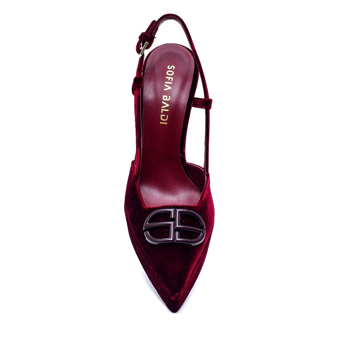 Hayfı Bordo Kadife  Kadın Platform