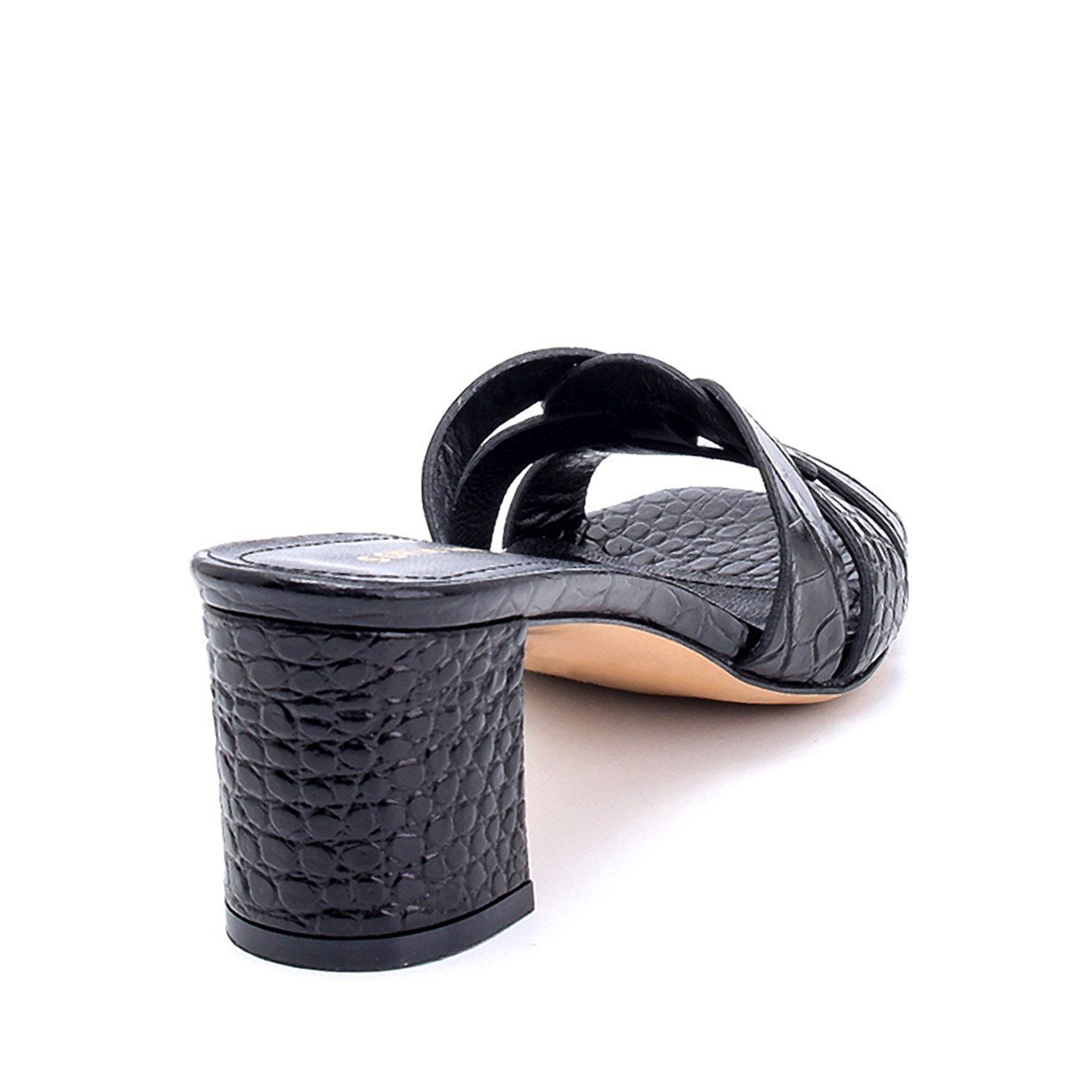 Ibısco Siyah   Kadın Topuklu Terlik