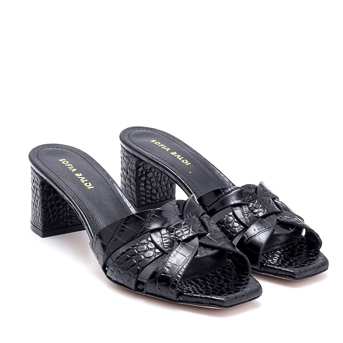 Ibısco Siyah   Kadın Topuklu Terlik