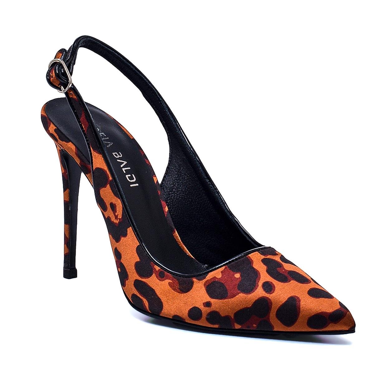 LASCH LEOPAR SATEN Kadın Stiletto & AbiyeLASCH LEOPAR SATEN Kadın Stiletto & Abiye