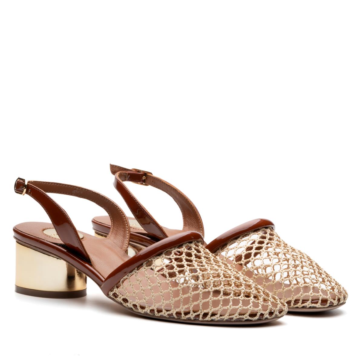 LERAF BEJ TEKSTİL Kadın KALIN TOPUKLERAF BEJ TEKSTİL Kadın KALIN TOPUK