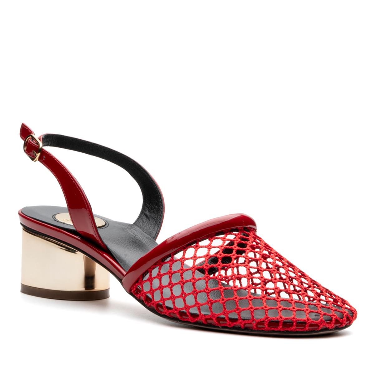 LERAF KIRMIZI TEKSTİL Kadın KALIN TOPUKLERAF KIRMIZI TEKSTİL Kadın KALIN TOPUK