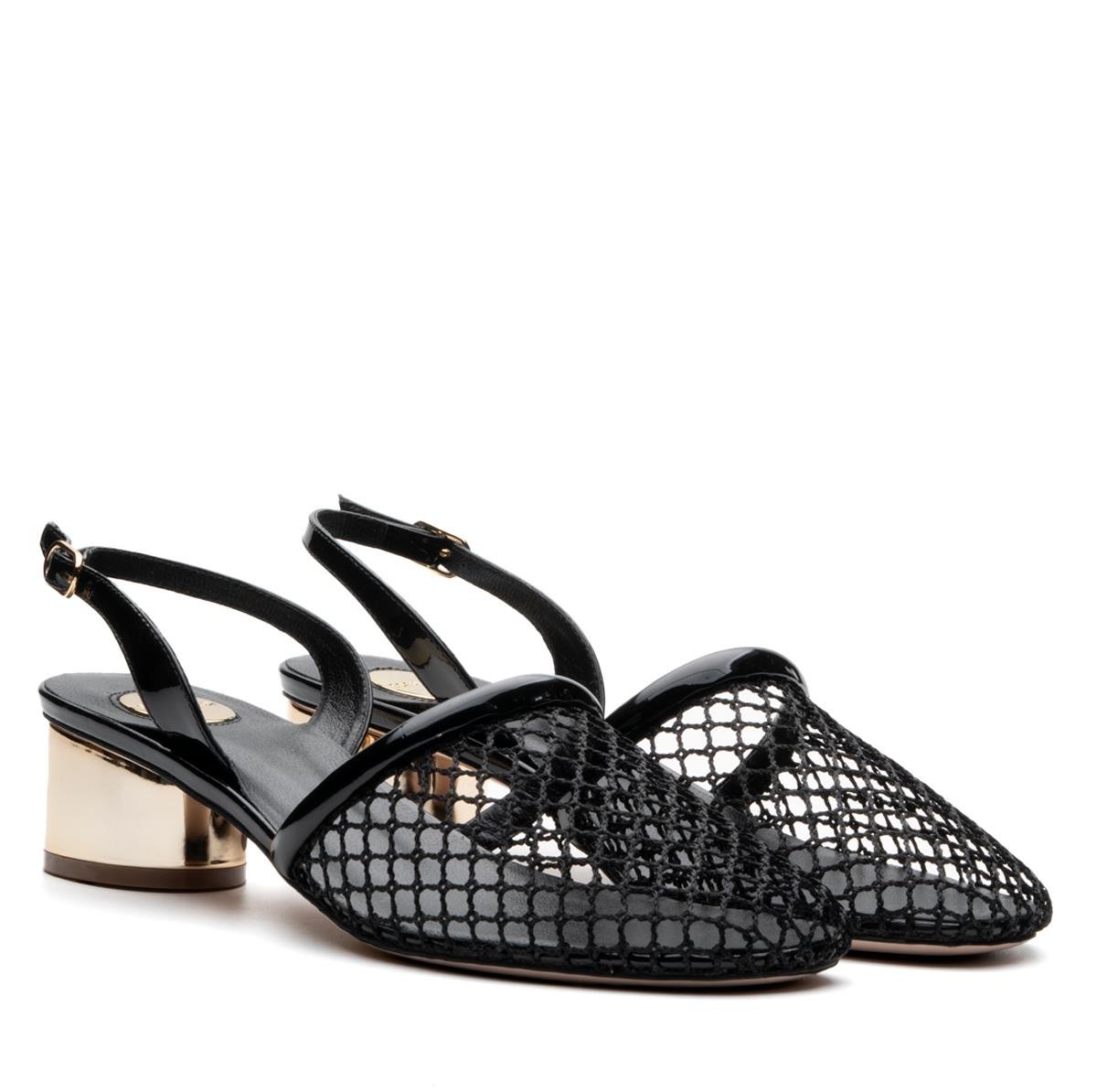 LERAF SİYAH TEKSTİL Kadın KALIN TOPUKLERAF SİYAH TEKSTİL Kadın KALIN TOPUK