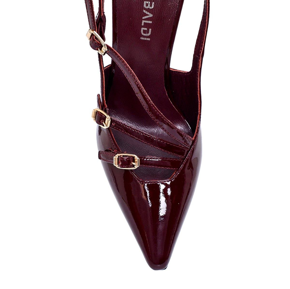 Lıch Bordo Rugan  Kadın Stiletto & Abiye