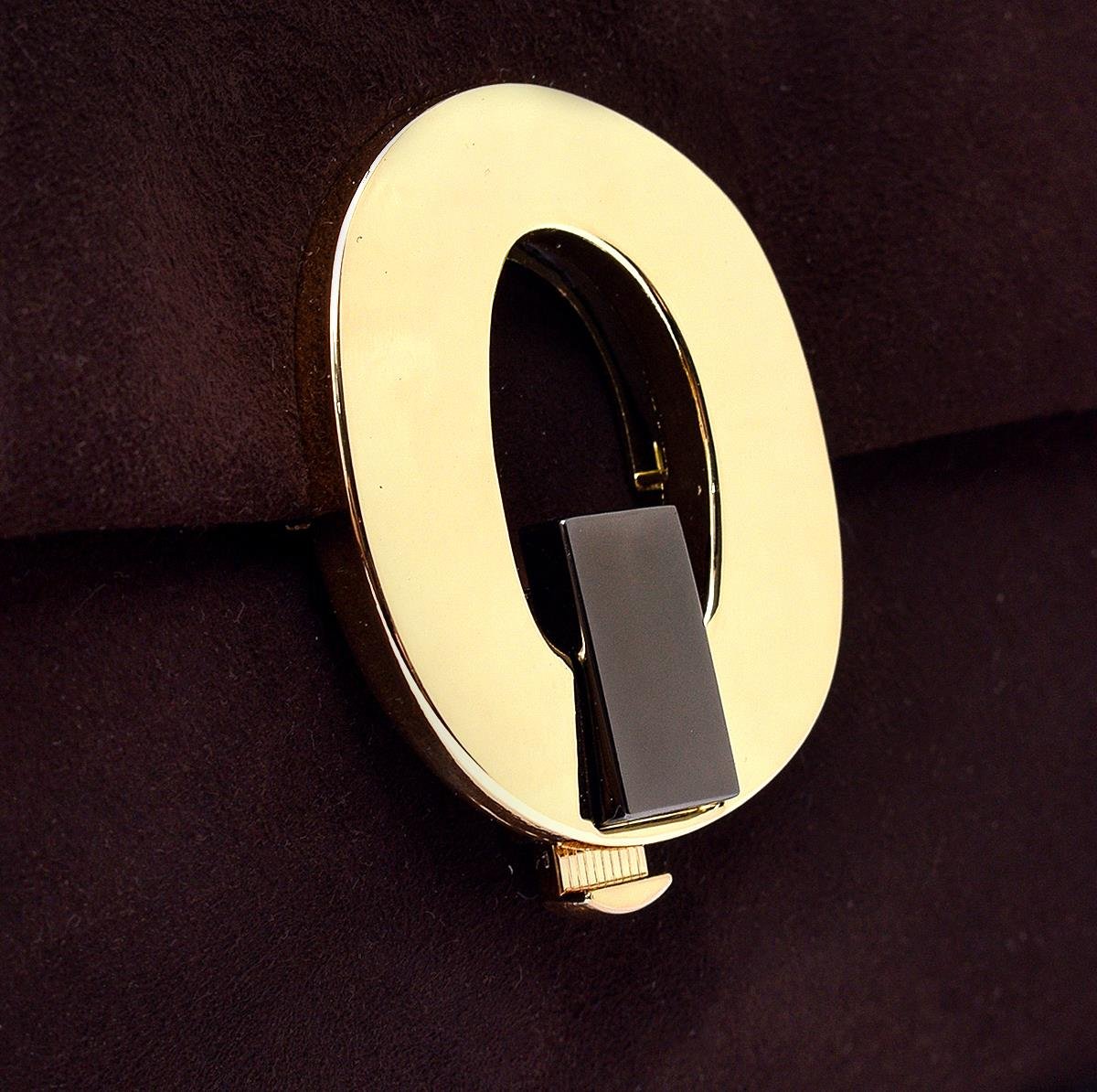 Lıon Kahve Süet Toka Kadın Çanta