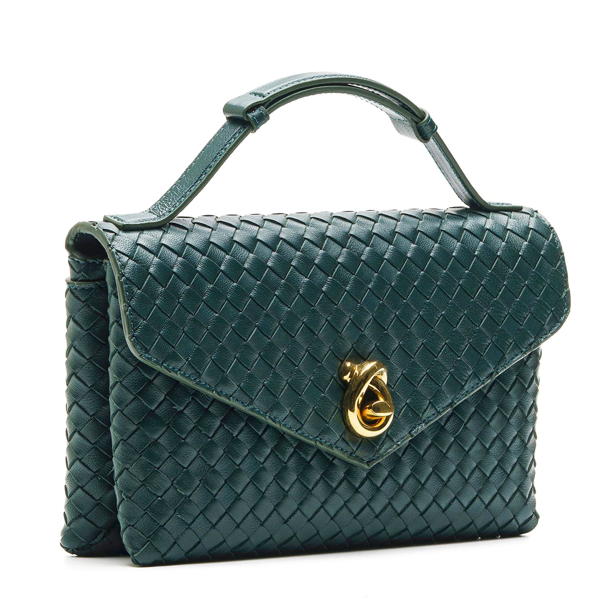 LOCK KOYU YEŞİL HAKİKİ DERİ Kadın ÇANTALOCK KOYU YEŞİL HAKİKİ DERİ Kadın ÇANTA