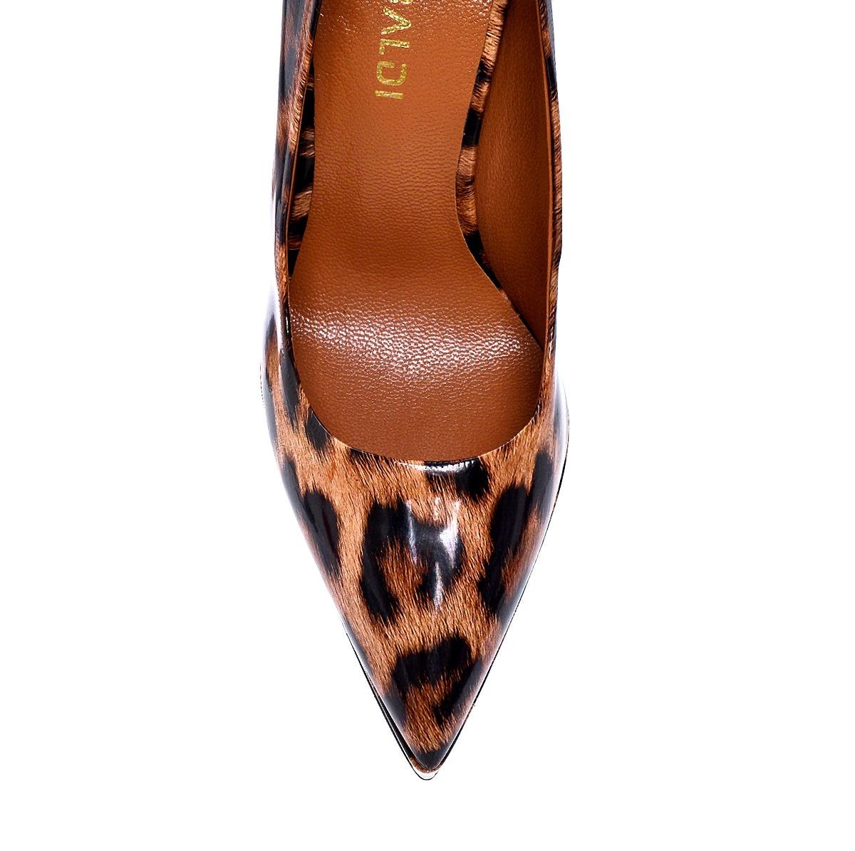 Loraly Leopar Rugan  Kadın Stiletto & Abiye