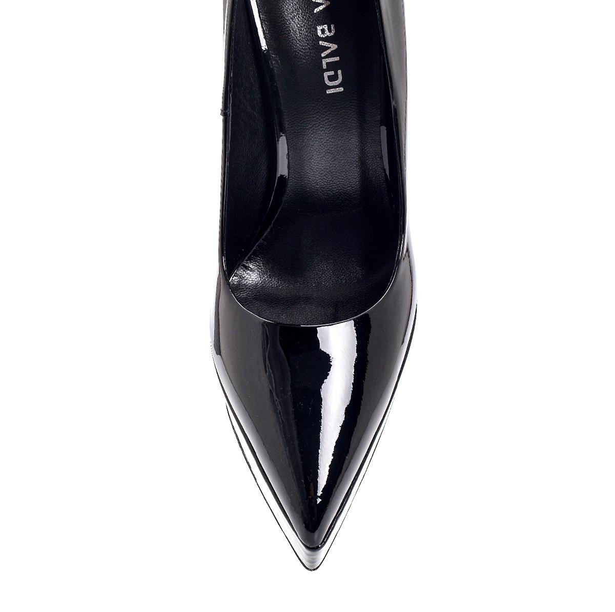 Loraly Siyah Rugan  Kadın Stiletto & Abiye