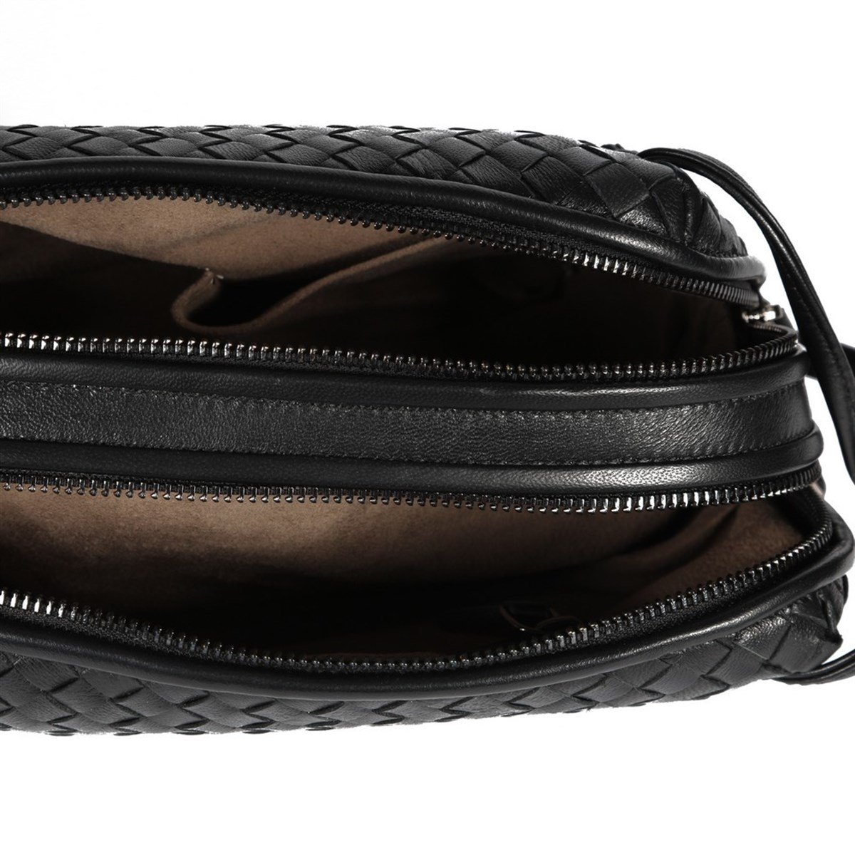 MİHİ SİYAH DERİ  KADIN ÇANTA