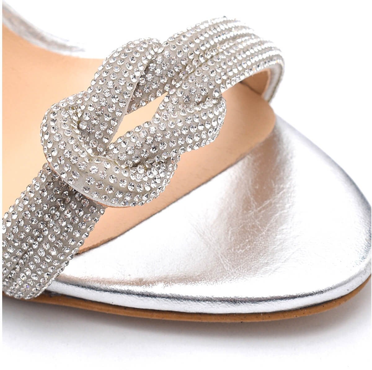 Mısh Gümüş Deri  Kadın Stiletto & Abiye