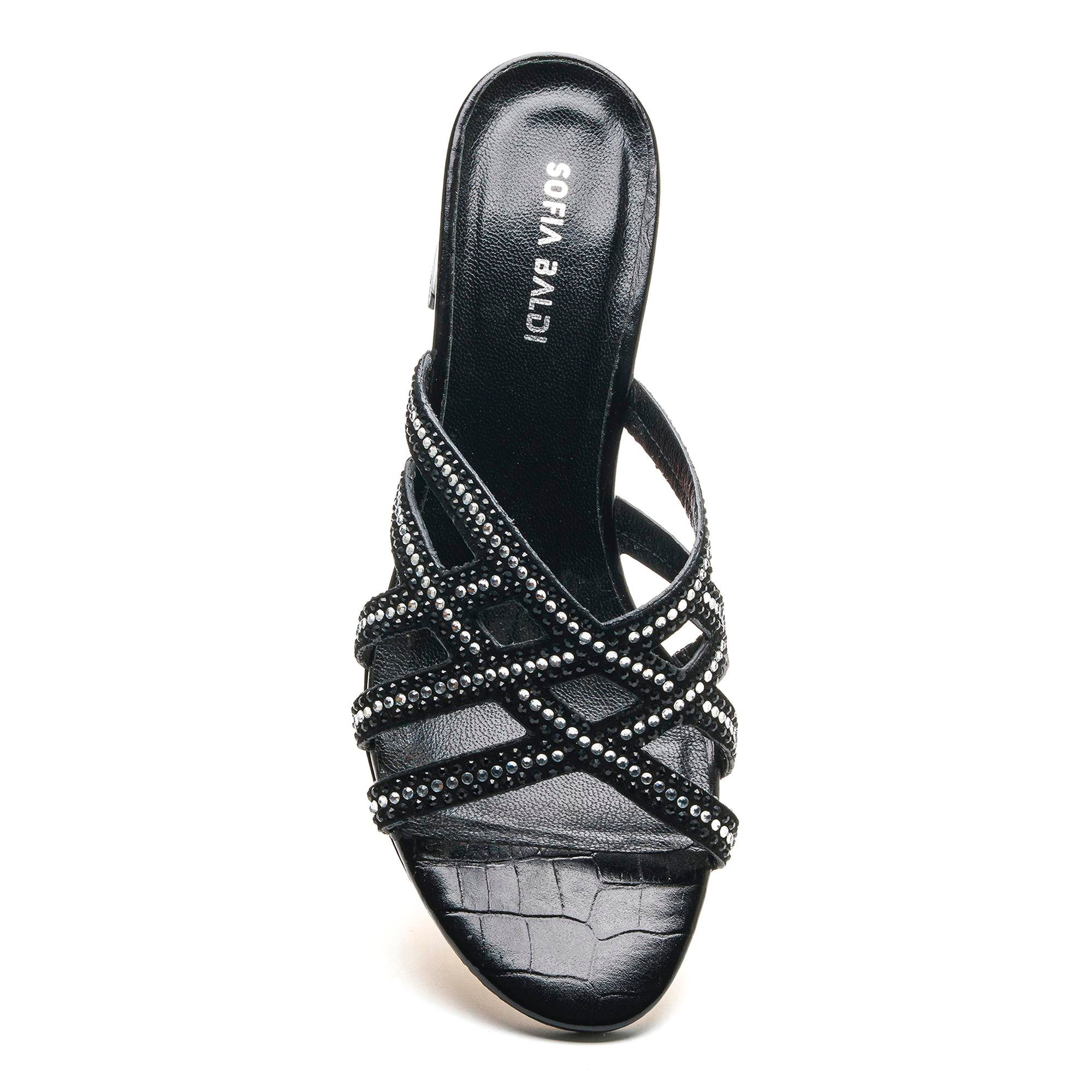 MONAPA SİYAH HAKİKİ DERİ Kadın TOPUKLU TERLİKMONAPA SİYAH HAKİKİ DERİ Kadın TOPUKLU TERLİK