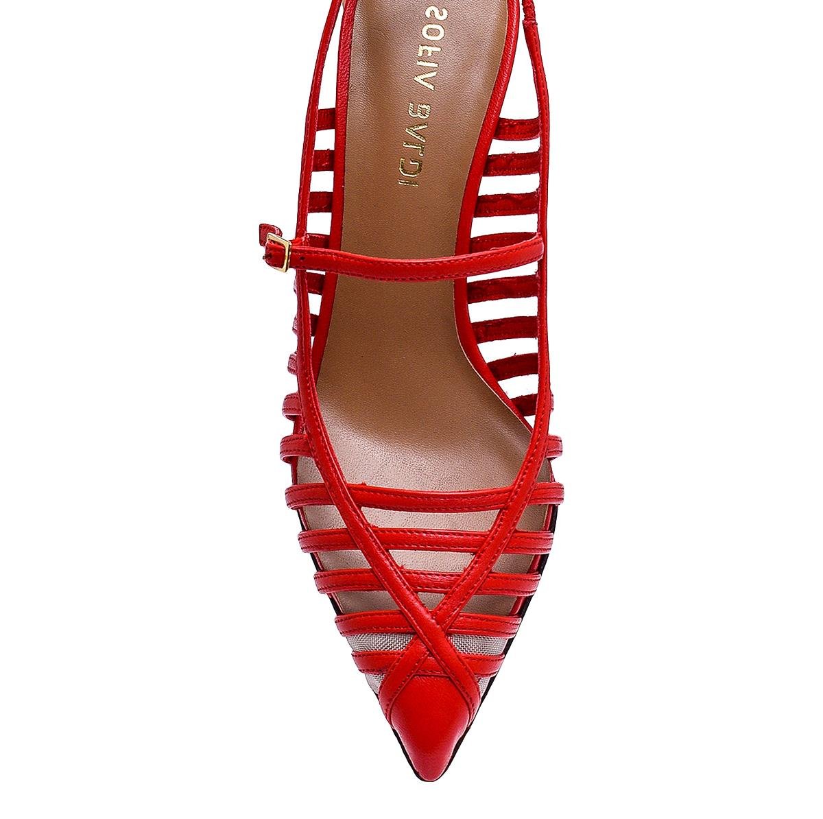 MONARE KIRMIZI HAKİKİ DERİ Kadın Stiletto & AbiyeMONARE KIRMIZI HAKİKİ DERİ Kadın Stiletto & Abiye