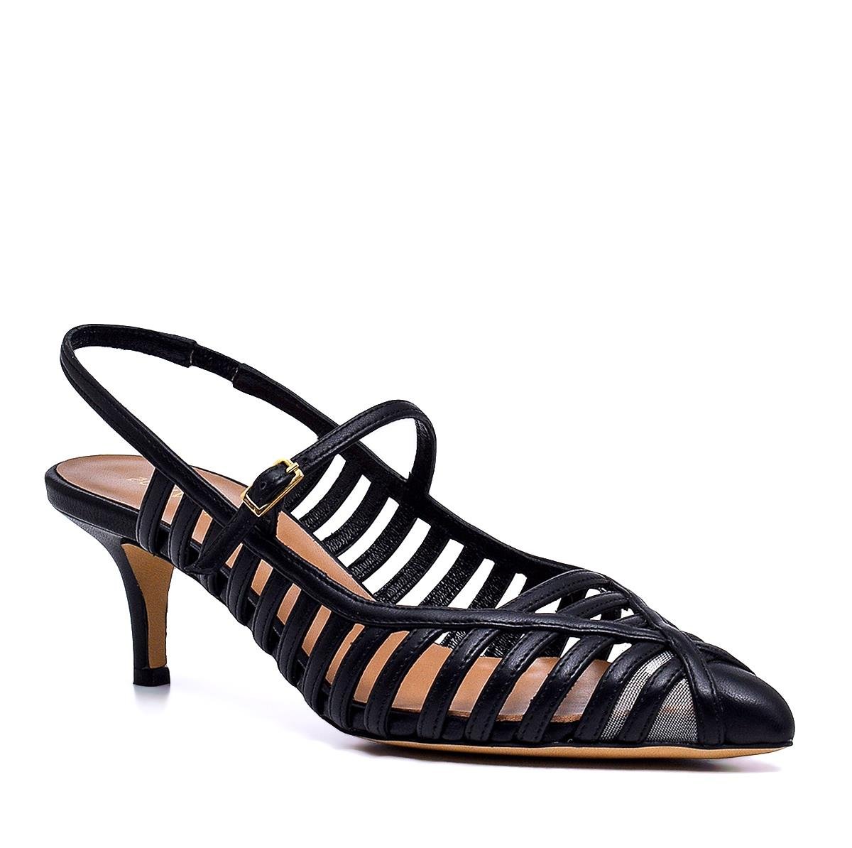 MONARE SİYAH HAKİKİ DERİ Kadın Stiletto & AbiyeMONARE SİYAH HAKİKİ DERİ Kadın Stiletto & Abiye