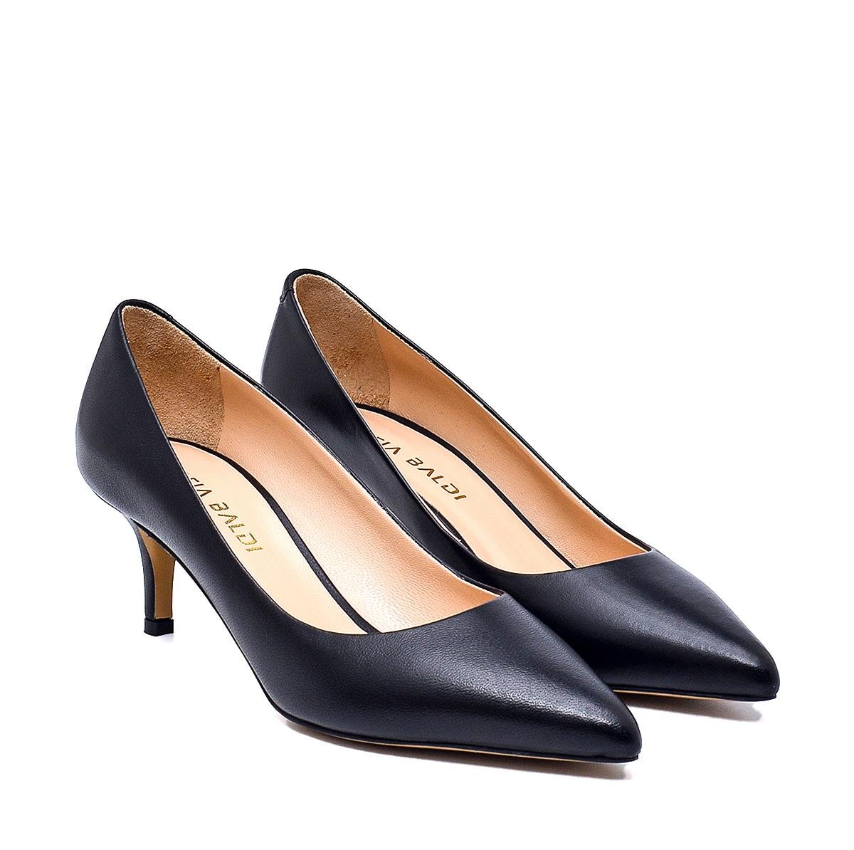 Nancy Siyah Deri  Kadın Stiletto & Abiye | sofiabaldi.comNancy Siyah Deri  Kadın Stiletto & Abiye