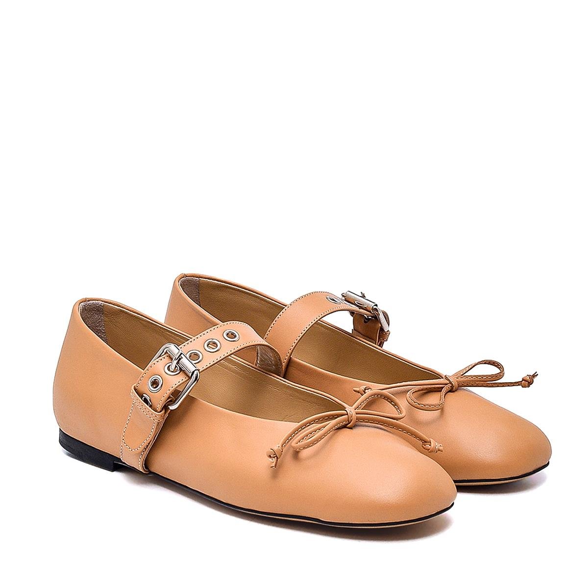 Nastro Bej Deri  Kadın Babet