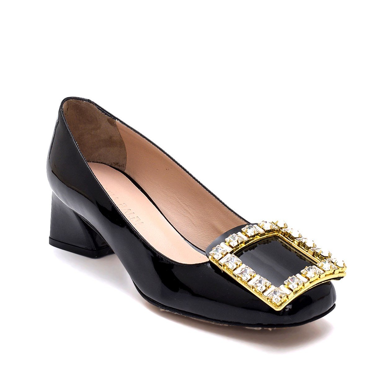 Nele Siyah   Kadın Kalın Topuk