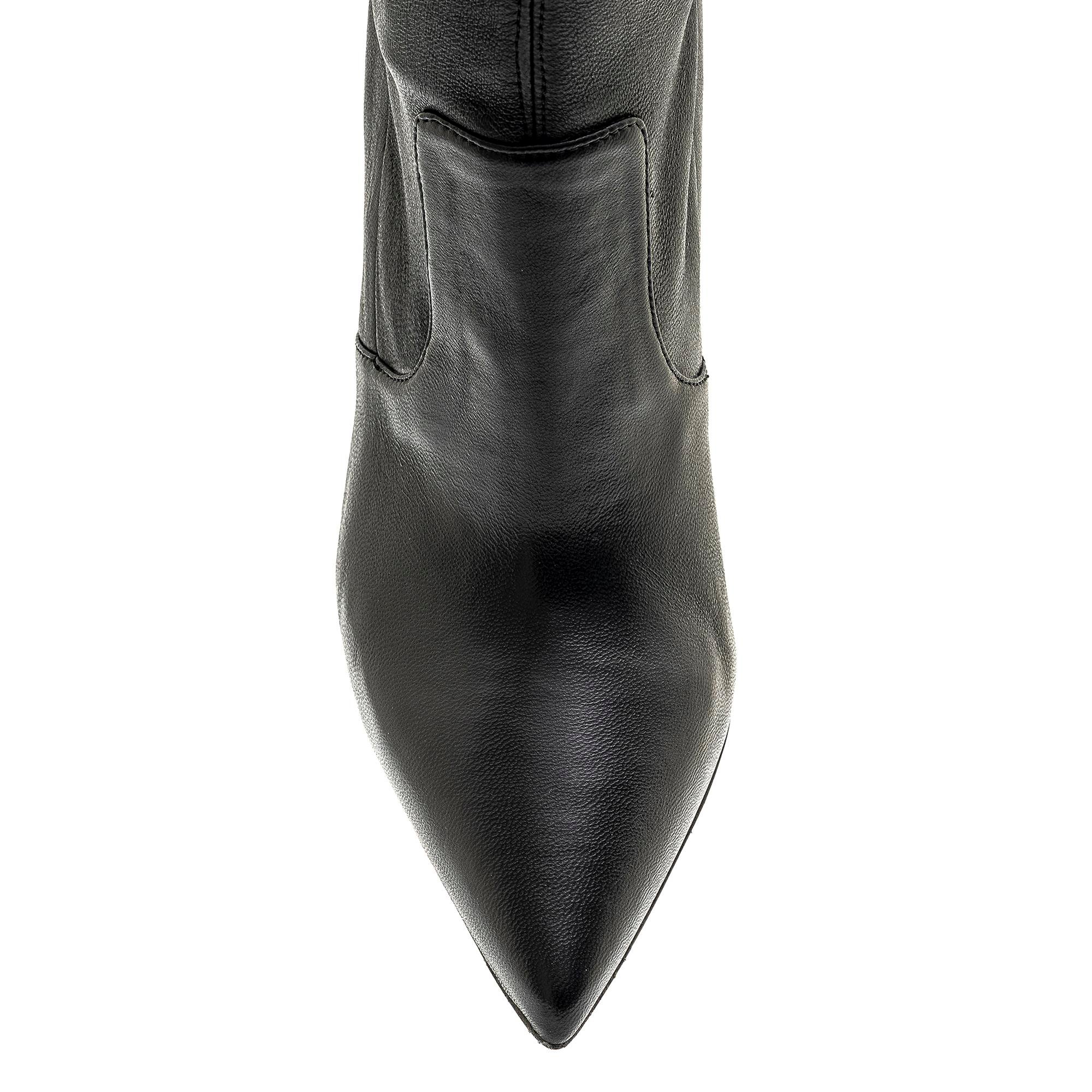 NOVY SİYAH HAKİKİ DERİ Kadın TOPUKLU ÇİZMENOVY SİYAH HAKİKİ DERİ Kadın TOPUKLU ÇİZME