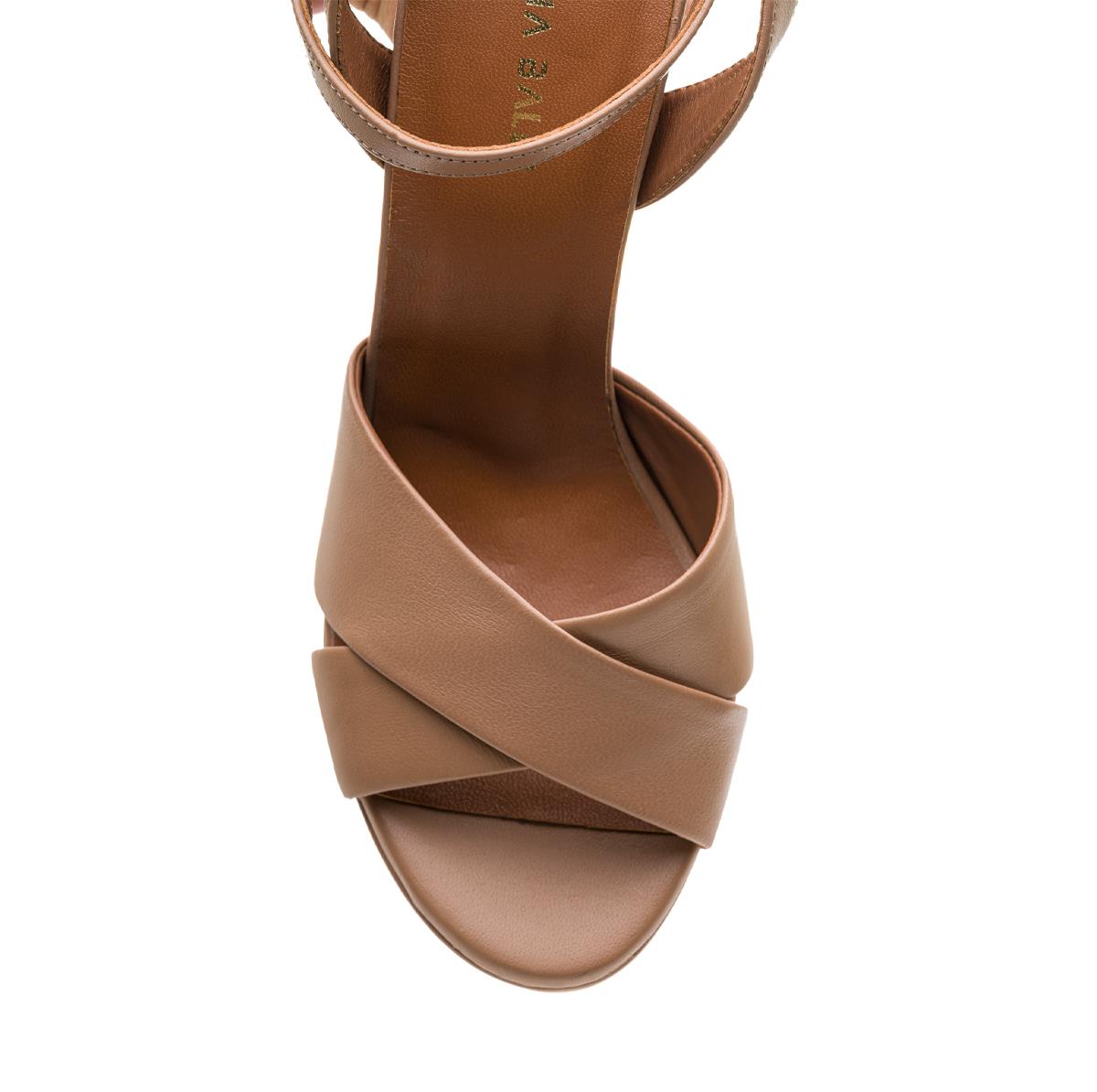 PENTESA CAPUCINO HAKİKİ DERİ Kadın TOPUKLU SANDALETPENTESA CAPUCINO HAKİKİ DERİ Kadın TOPUKLU SANDALET