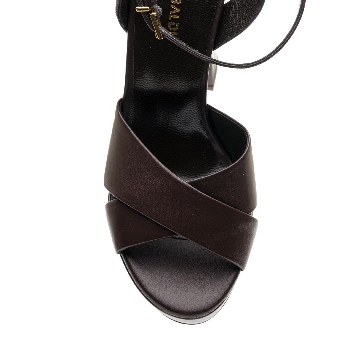 PENTESA KAHVE HAKİKİ DERİ Kadın TOPUKLU SANDALETPENTESA KAHVE HAKİKİ DERİ Kadın TOPUKLU SANDALET