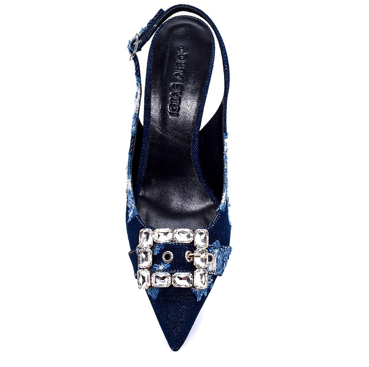 Poly Lacivert   Kadın Stiletto & Abiye