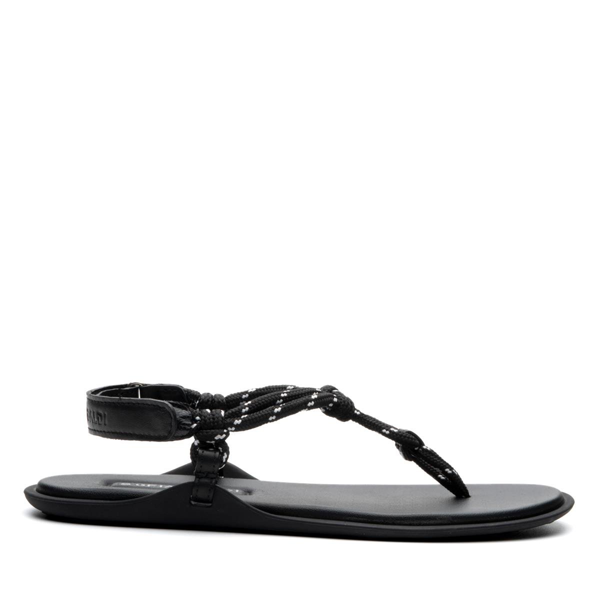 ROPE SİYAH TEKSTİL Kadın DÜZ SANDALETROPE SİYAH TEKSTİL Kadın DÜZ SANDALET