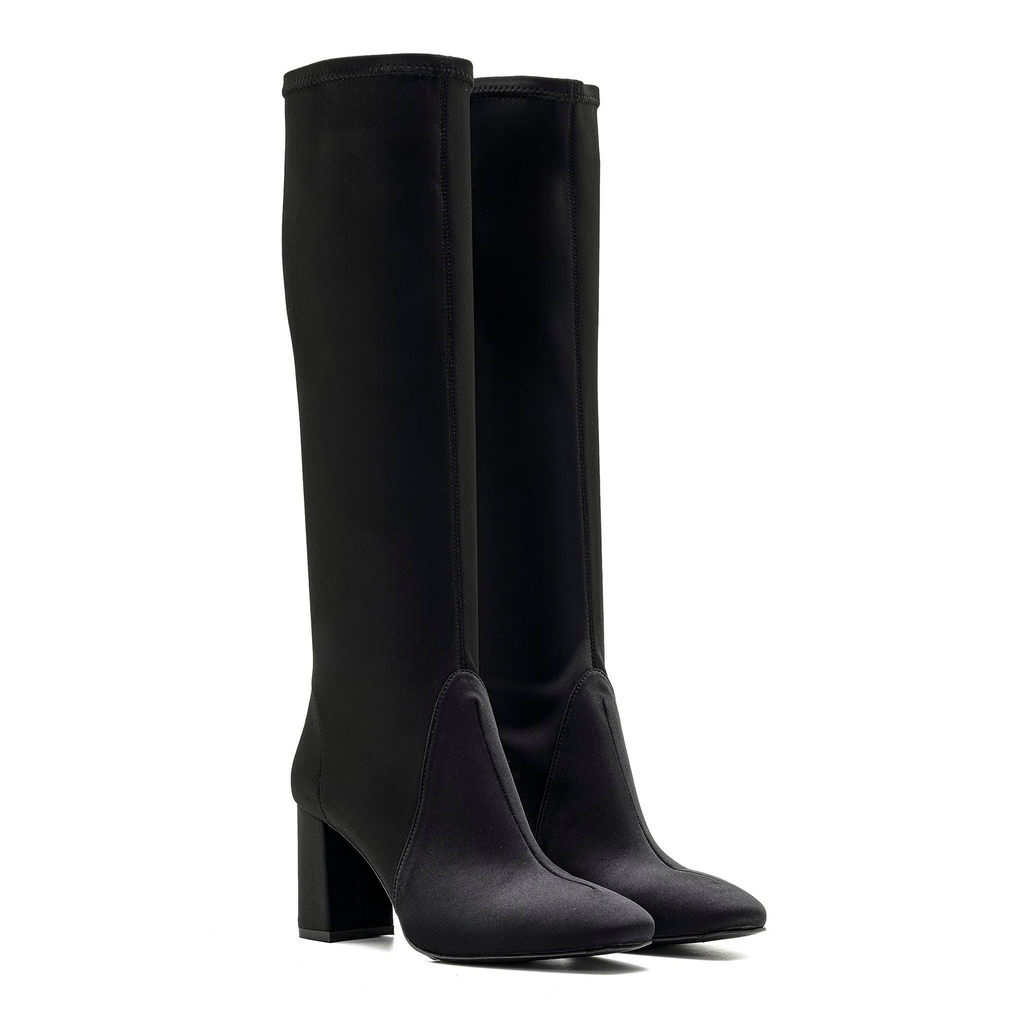 SCARTY SİYAH TEKSTİL Kadın TOPUKLU ÇİZMESCARTY SİYAH TEKSTİL Kadın TOPUKLU ÇİZME