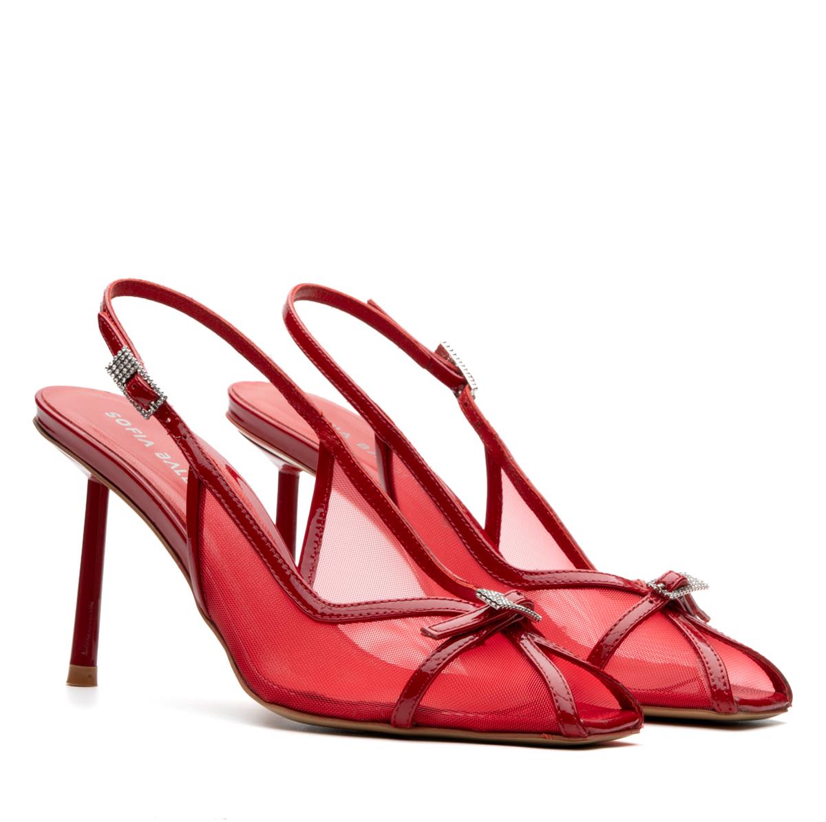 SECRET KIRMIZI TEKSTİL Kadın TOPUKLU SANDALETSECRET KIRMIZI TEKSTİL Kadın TOPUKLU SANDALET