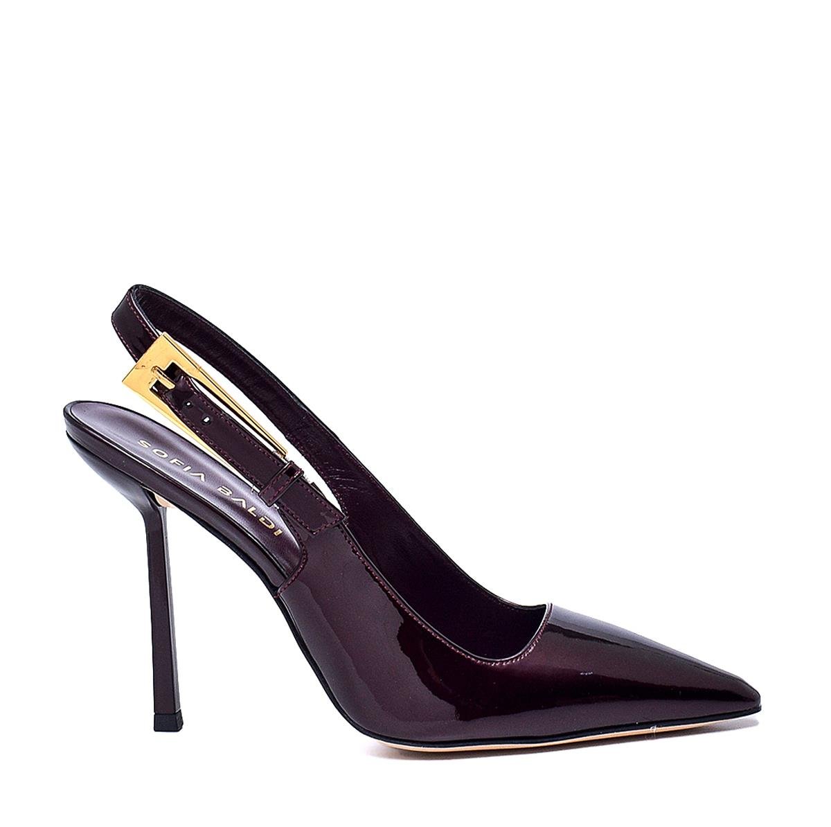 Sera Bordo Rugan  Kadın Stiletto & Abiye