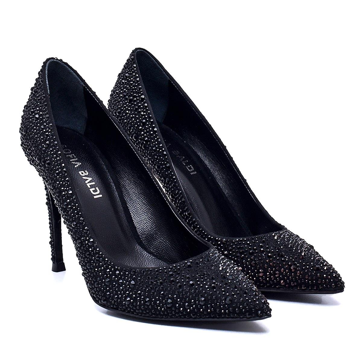 Sofia Siyah Süet Taşlı Kadın Stiletto & Abiye | sofiabaldi.comSofia Siyah Süet Taşlı Kadın Stiletto & Abiye